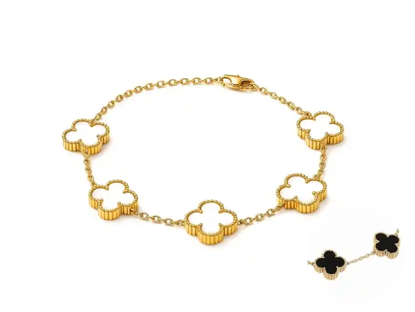 PULSERA ACERO QUIRURGICO FLOR REGULABLE 24CM