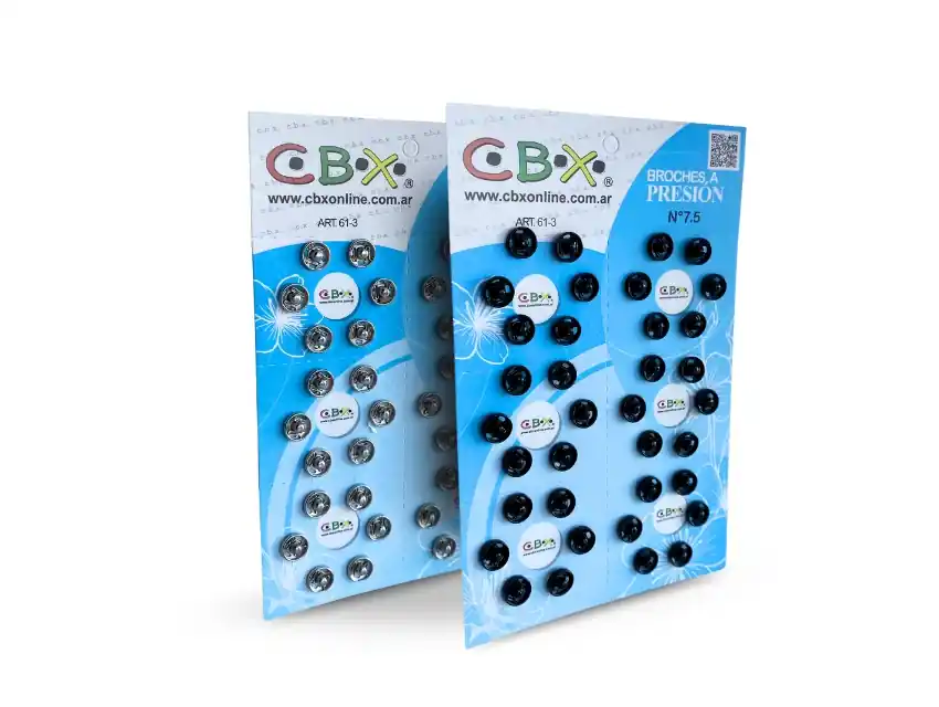 BROCHE A PRESION CBX 7,5MM Nº7.5 BLISTER X 36UN 1610.7.5