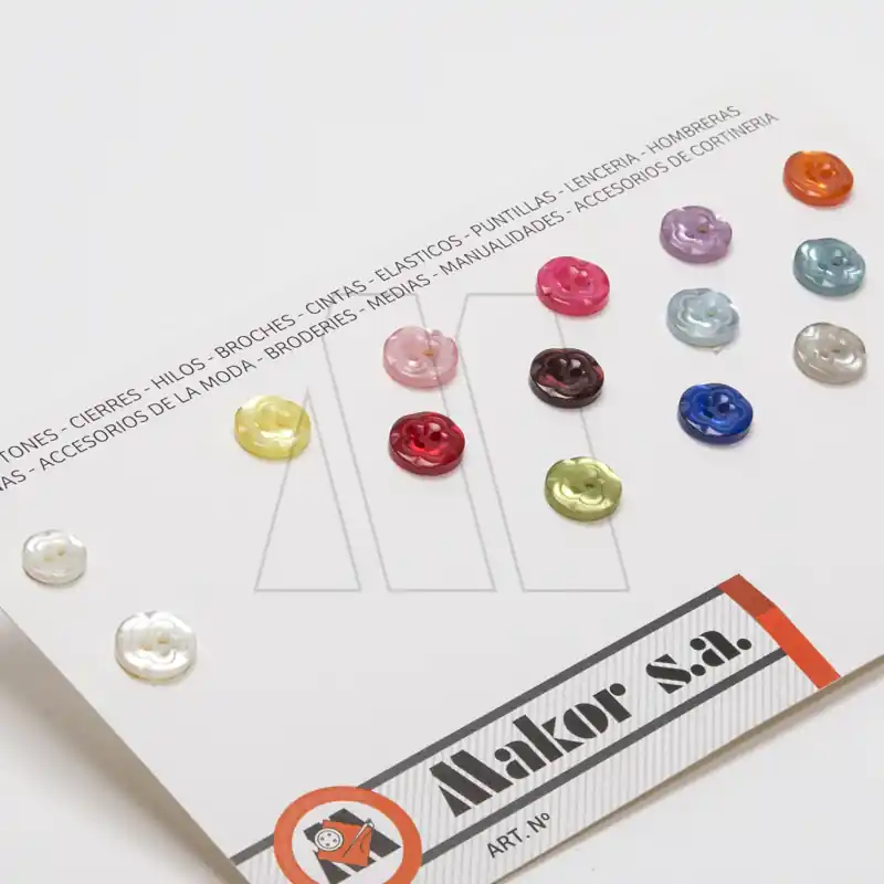 BOTON POLIESTER BICAPA CLAVEL T22