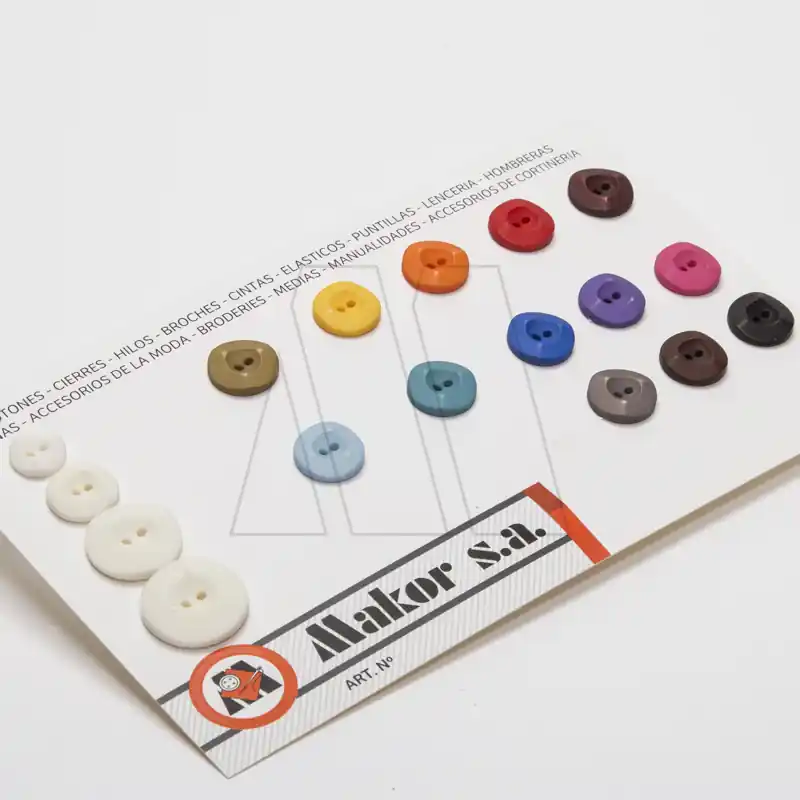 BOTON POLIESTER FRESADO MATE ARRAYAN T22