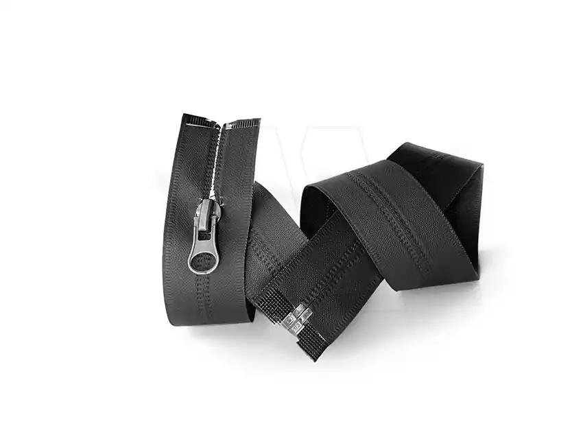  CIERRE 6MM DESMONTABLE REVERSO INVISIBLE IMPERMEABLE NEGRO 75CM  1026.75