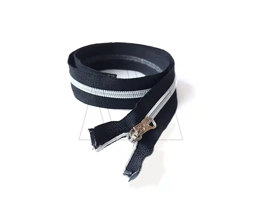 CIERRE PLATA SILVER NYLON FIJO 18CM NEGRO 1024.18