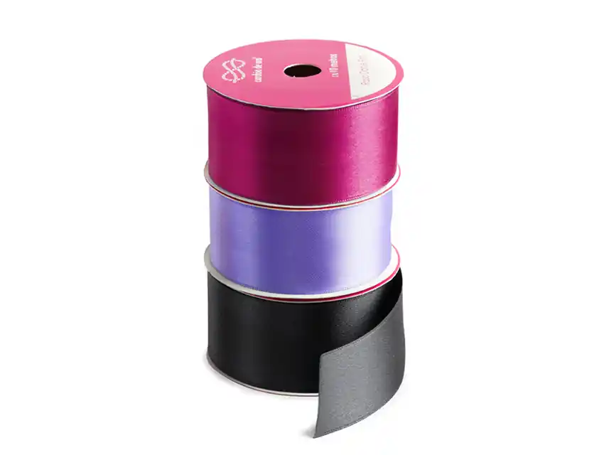 CINTA RASO DOBLE FAZ CORDON DE ORO NRO 9 40MM X 10MTS 5106.09