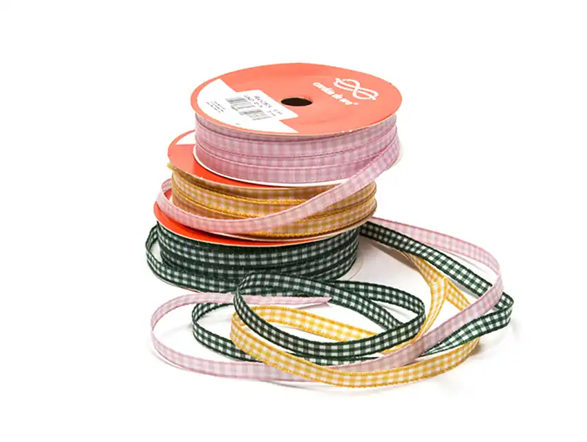 CINTA FANTASIA CUADRILLE FRANCISCA CORDON DE ORO 6MM X 20MTS