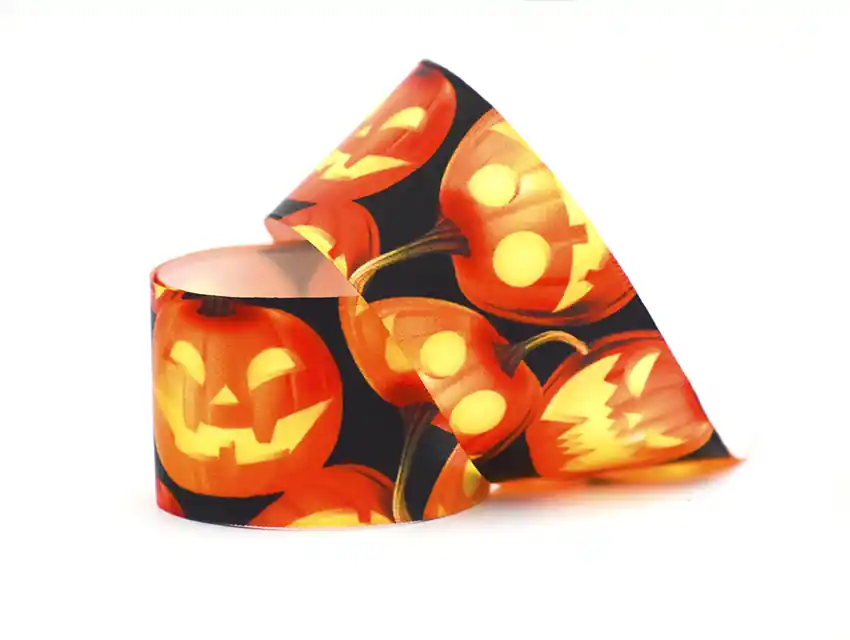 CINTA CALABAZAS HALLOWEEN CORDON DE ORO 39MM X 10MTS 5194