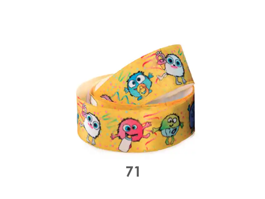 CINTA BABY MONSTERS CORDON DE ORO 25MM X 10MTS