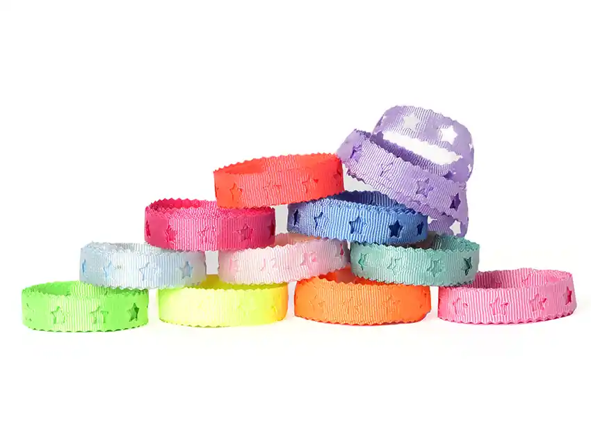 CINTA TROQUELADA ESTRELLAS CORDON DE ORO 10MM X 10MTS