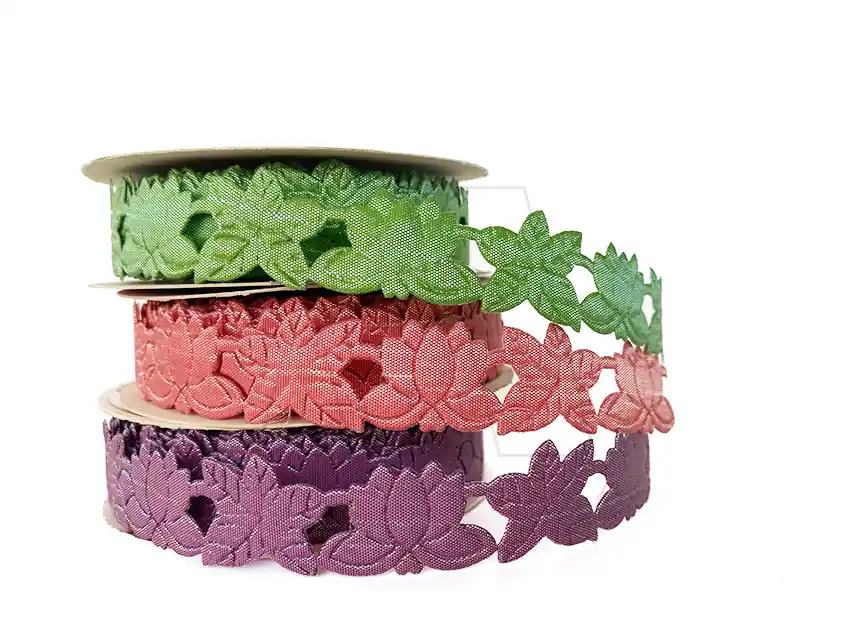 CINTA FANTASIA FLOR DE LOTO X 10MTS