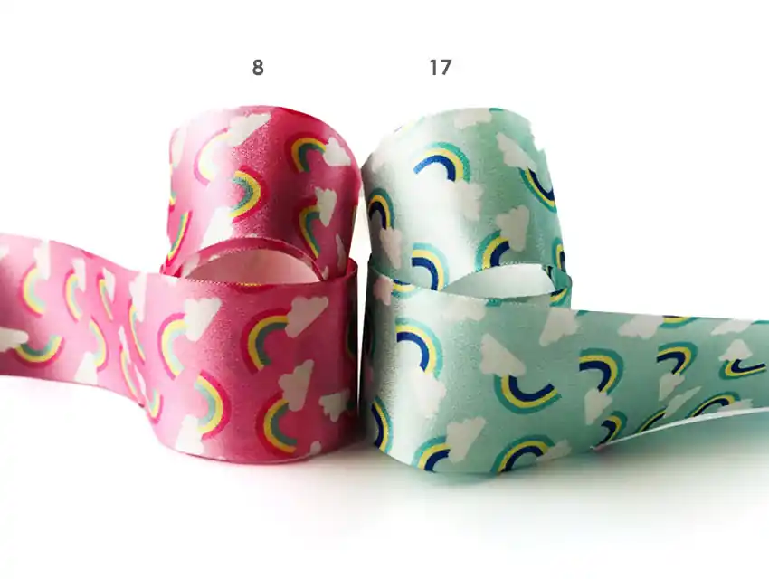 CINTA BROOKLYN ARCO IRIS 4CM X 10MTS