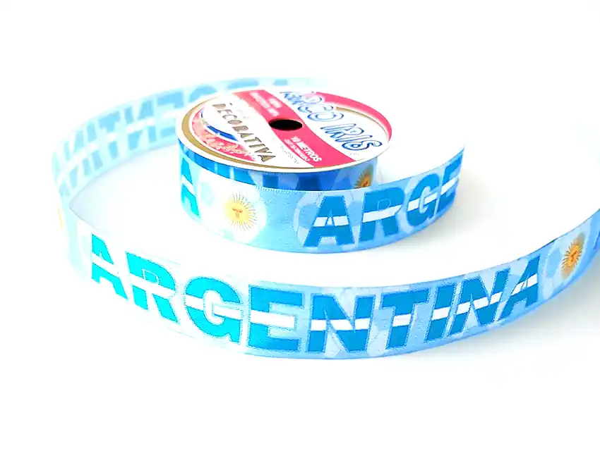 CINTA FANTASIA VAMOS ARGENTINA 2,5CM X 10MTS 5742