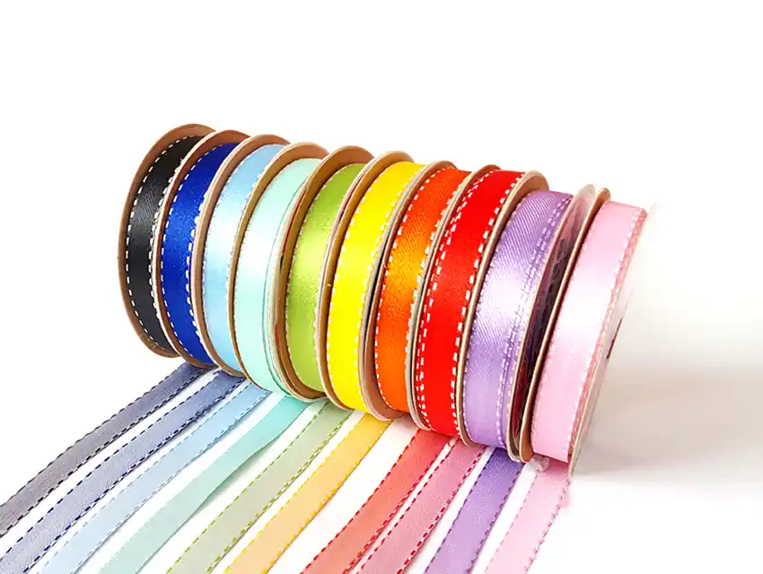 CINTA RASO ARCOIRIS BICOLOR 10MM X 8MTS