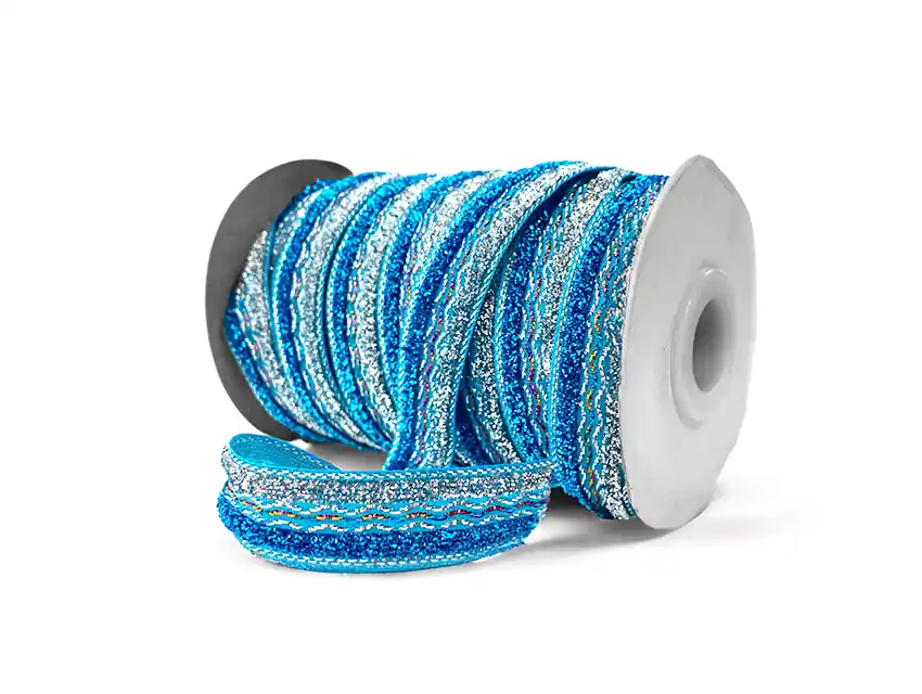 CINTA FUZZ CON LUREX 15MM X 20YDS  9159