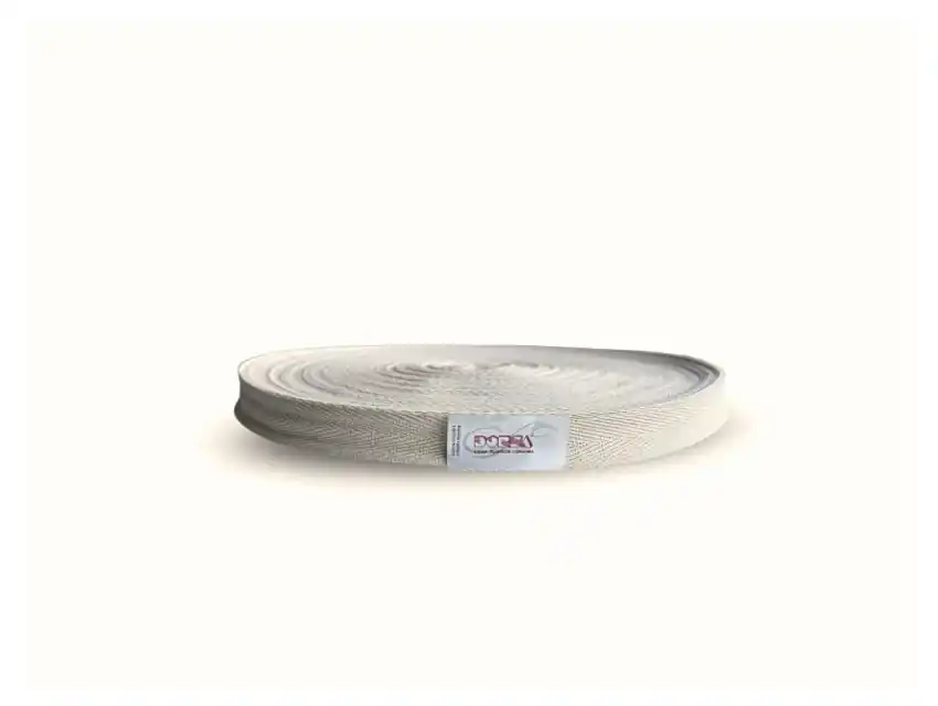 CINTA HILERA NATURAL DE ALGODON 11MM X 50MTS