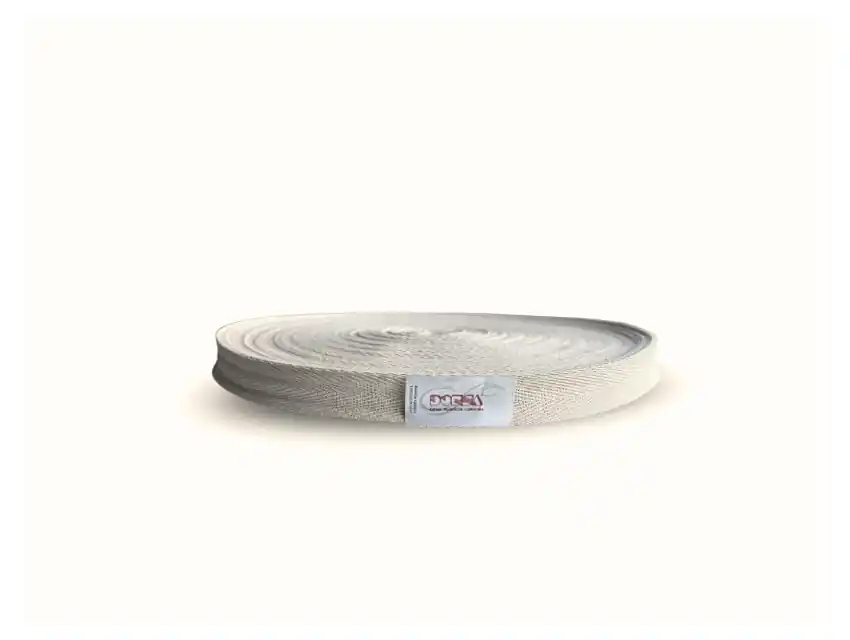 CINTA HILERA NATURAL DE ALGODON 16MM X 50MTS