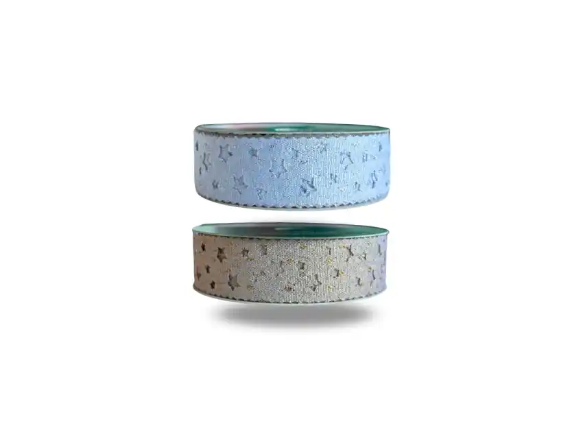 CINTA TROQUELADA ESTRELLA DELUXE CORDON DE ORO 2,3CM X 10MTS