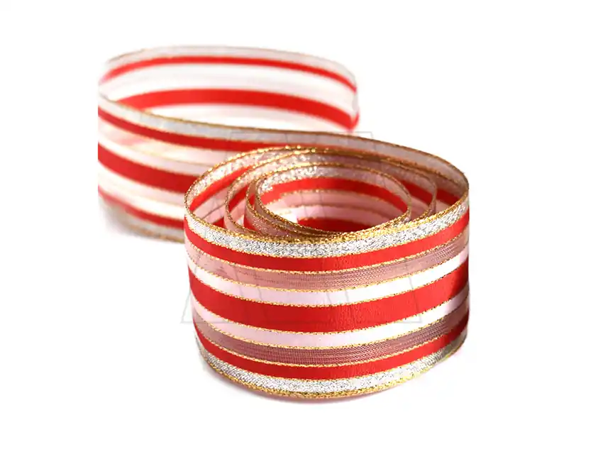 CINTA MAGDALENA ROJA CON ALAMBRE C. DE O. 50MM X 10MTS 8587