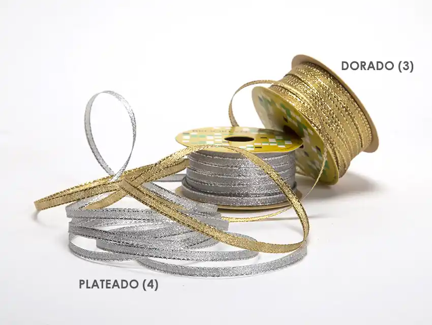 CINTA LUREX MILANO 5 MM X 20 MTS 8800.05