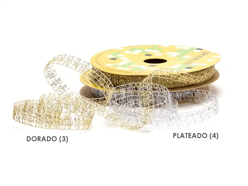 CINTA BROOKLYN RED METALIZADA SUBLIME 10MM X 25MTS