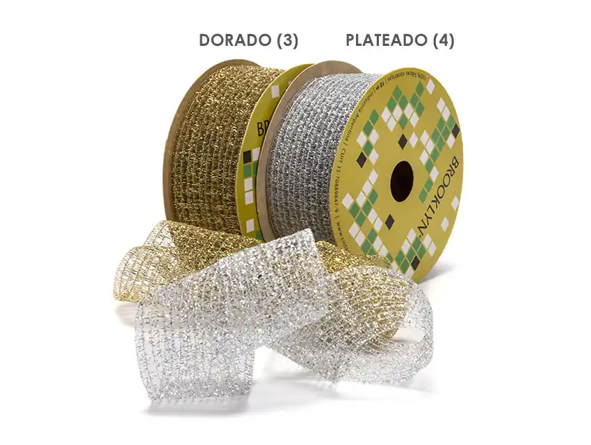 CINTA BROOKLYN RED METALIZADA SUBLIME 39MM X 10MTS