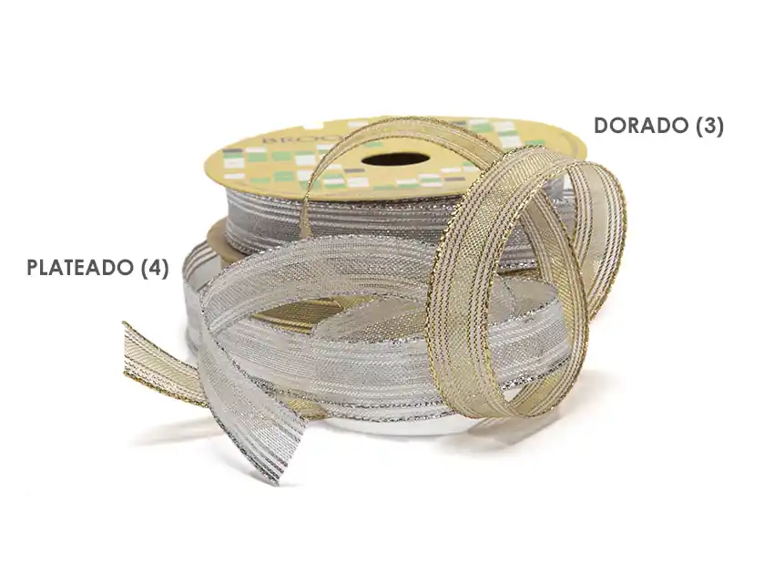 CINTA BROOKLYN SOLEDAD C/LUREX X 10MTS