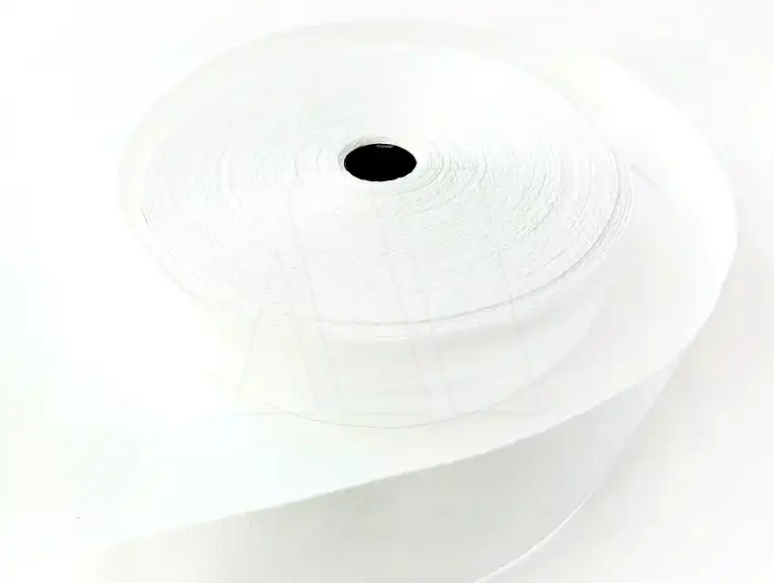 CINTA LISA PARA SUBLIMAR POLIESTER BLANCO 20MM X 25MTS 1948.20