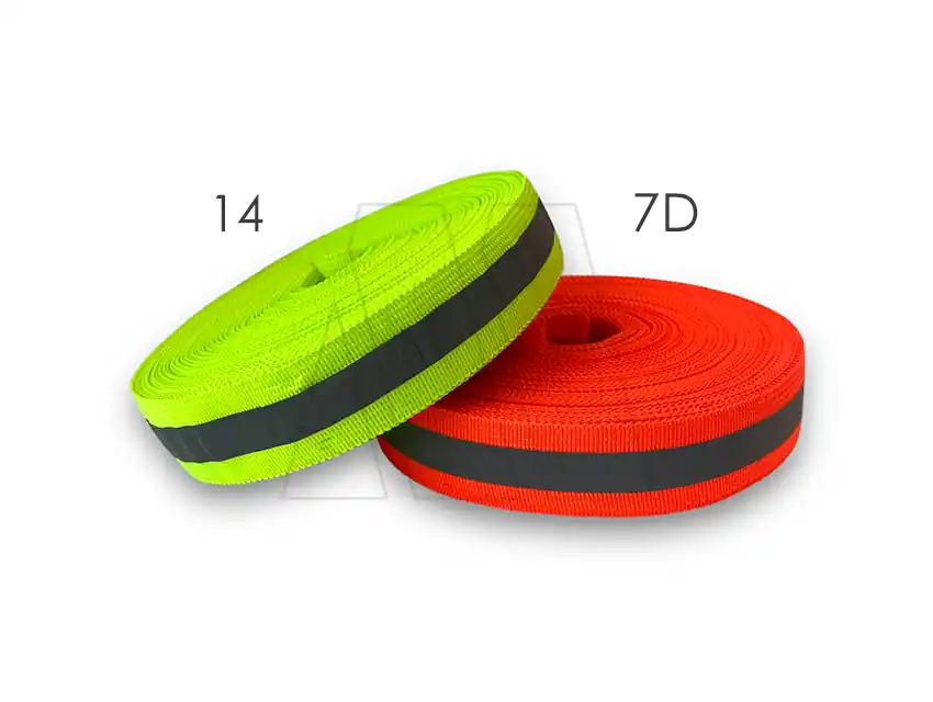 CINTA REFLECTIVA PARA COSER FLUO C/GRIS 25MM X 20MTS 5149.25