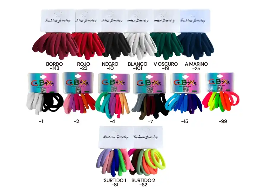 COLITAS DE TOALLA/LYCRA X 10UN 5817