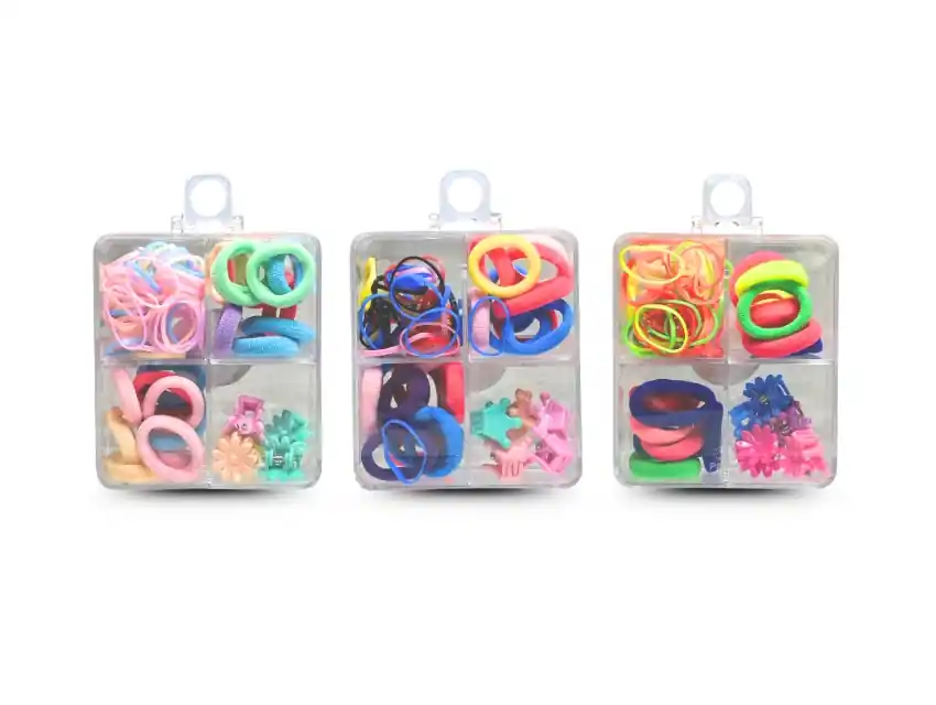 ESTUCHE DE COLITAS SURTIDAS Y BROCHES X 105UN APROX  5821.M4