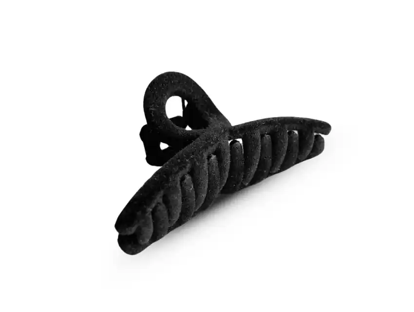 BROCHE PLASTICO TERCIOPELO PARA CABELLO 6CM X 10UN 5823.7