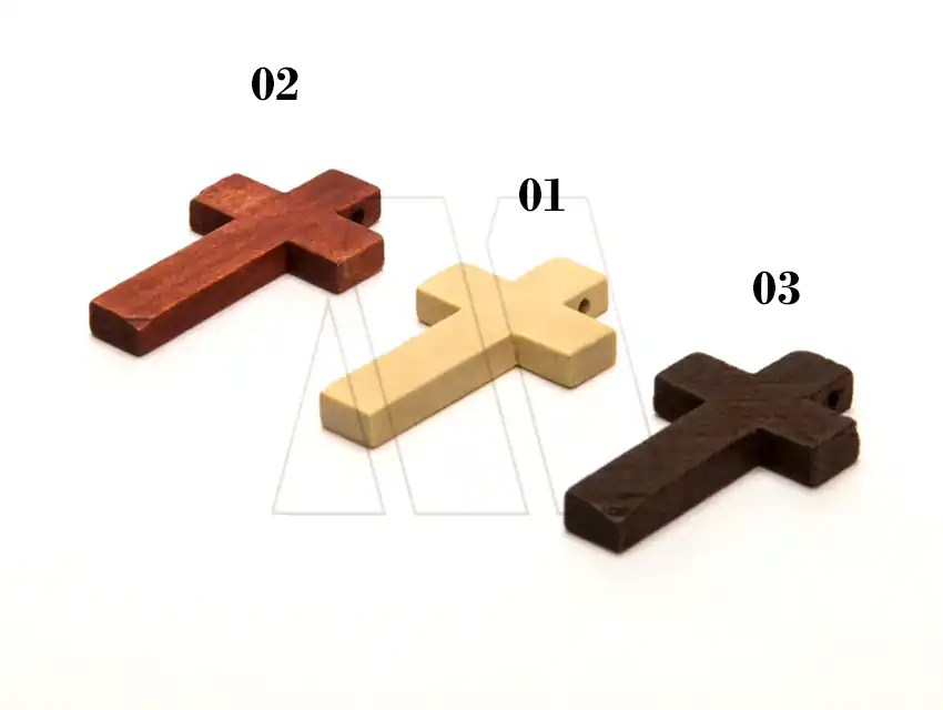 CRUZ DE MADERA GRANDE 26MM X 42MM X 10UN 2206