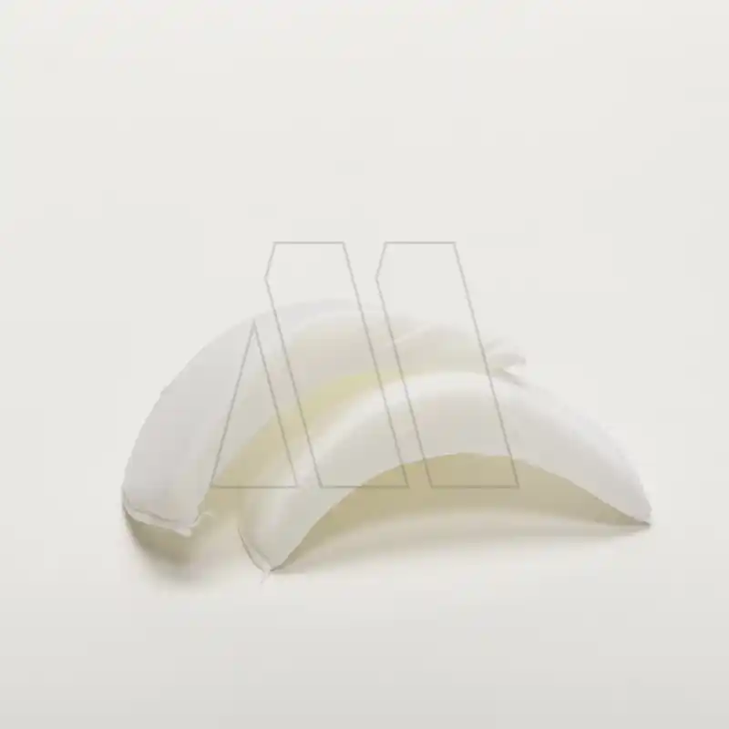 HOMBRERA C/FORMA MEDIANA FORRADA BLANCA X 12 PARES 1257B