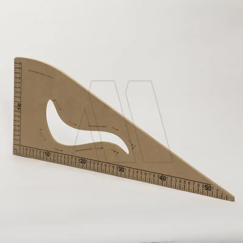 ESCUADRA DE FIBROFACIL MODISTA X 50CM 1856