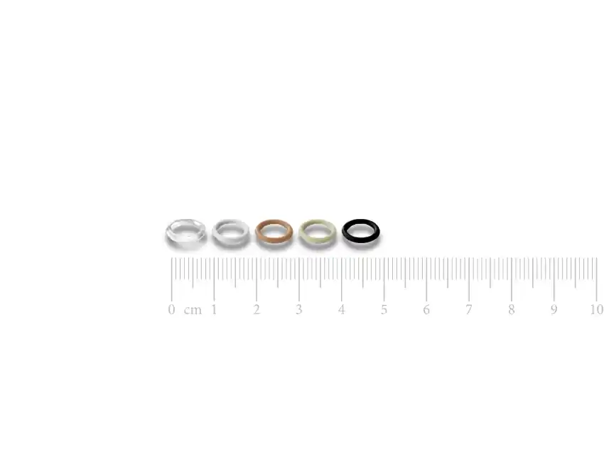 ARGOLLA DE PLASTICO PARA LENCERIA 6MM X 50UN 1275.0