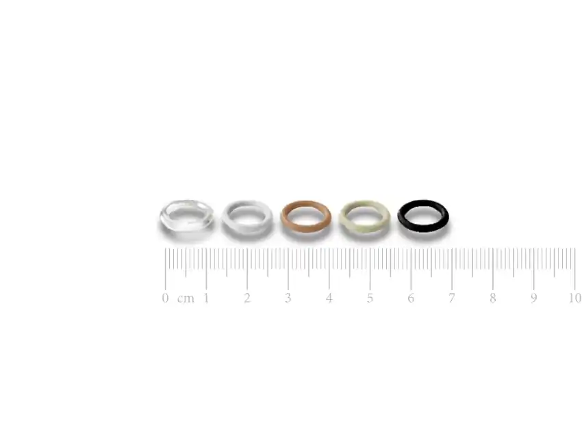 ARGOLLA DE PLASTICO PARA LENCERIA 11MM X 50UN 1275.1