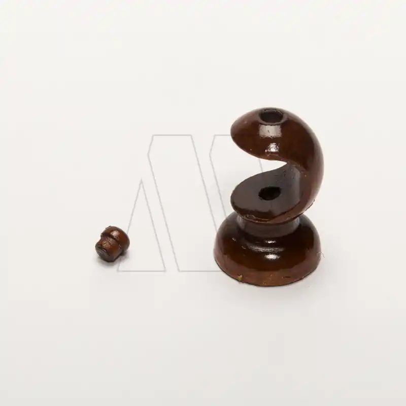 SOPORTE PASANTE P/BARRAL 22MM MADERA LUSTRADA 7012