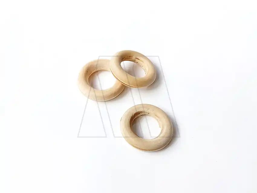 ARGOLLA P/BARRAL 22 MM MADERA SIN LUSTRAR 7016
