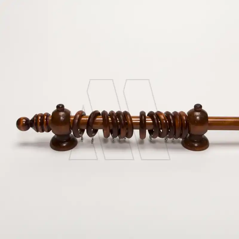 SET DE CORTINERIA MADERA TEÑIDA 22MM X 2.20MTS 7018.220