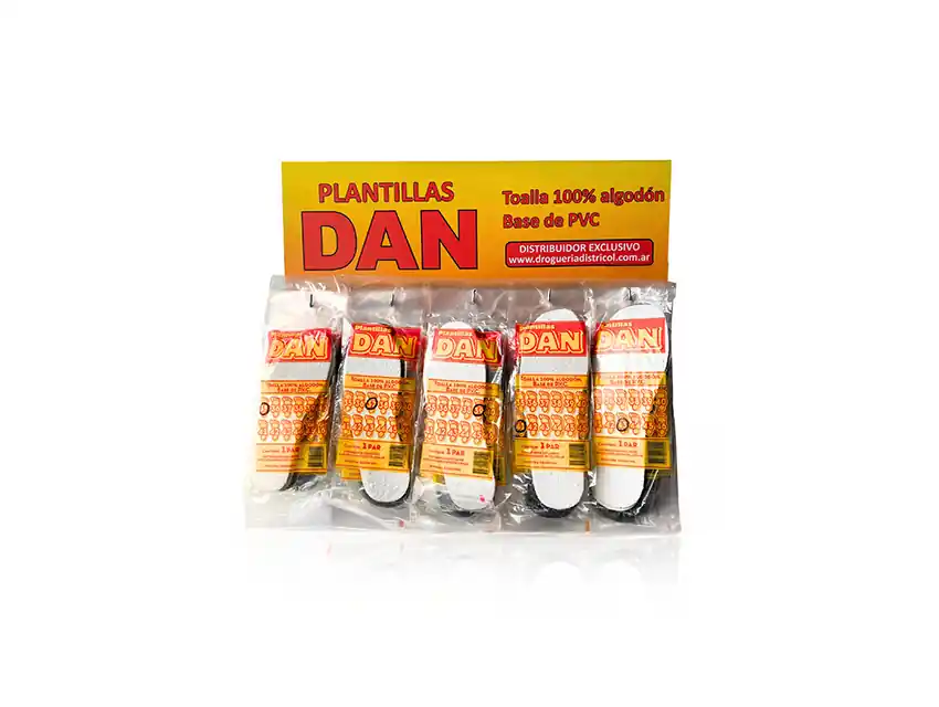 EXHIBIDOR DE PLANTILLAS DAN P/CALZADO X 50 PARES