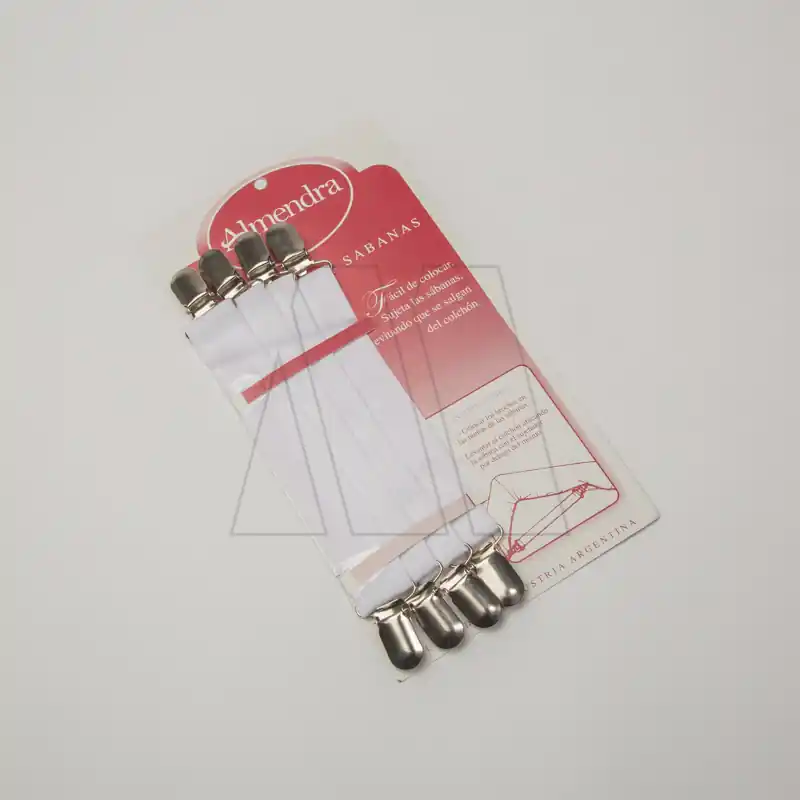SUJETA SABANAS CABEZA METALICA X 4UN 1262