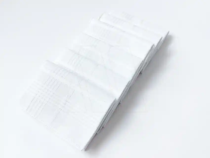 PAÑUELOS HOMBRE BLANCOS 100%ALGODON X 6UN 3115