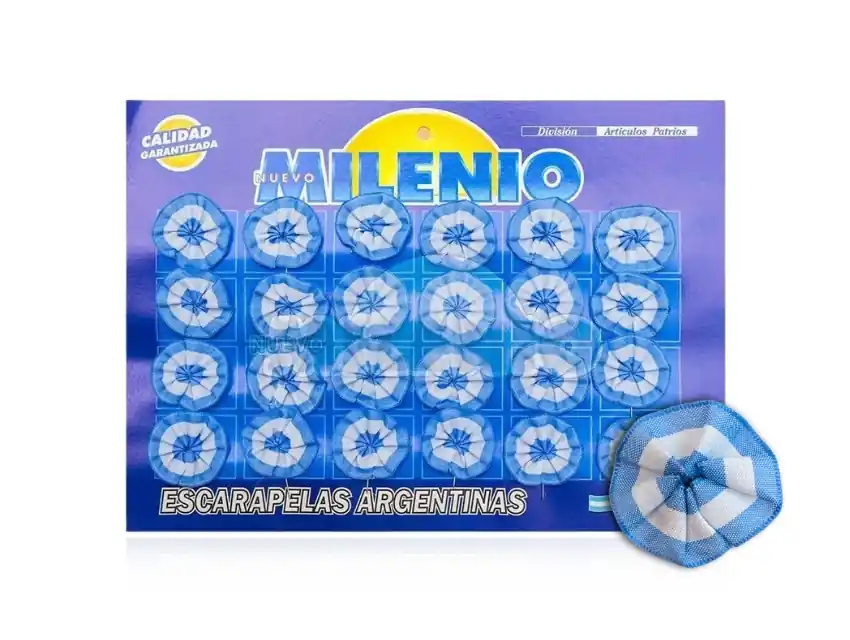 ESCARAPELA ARGENTINA REDONDA BLISTER 3,5CM X 24UN 