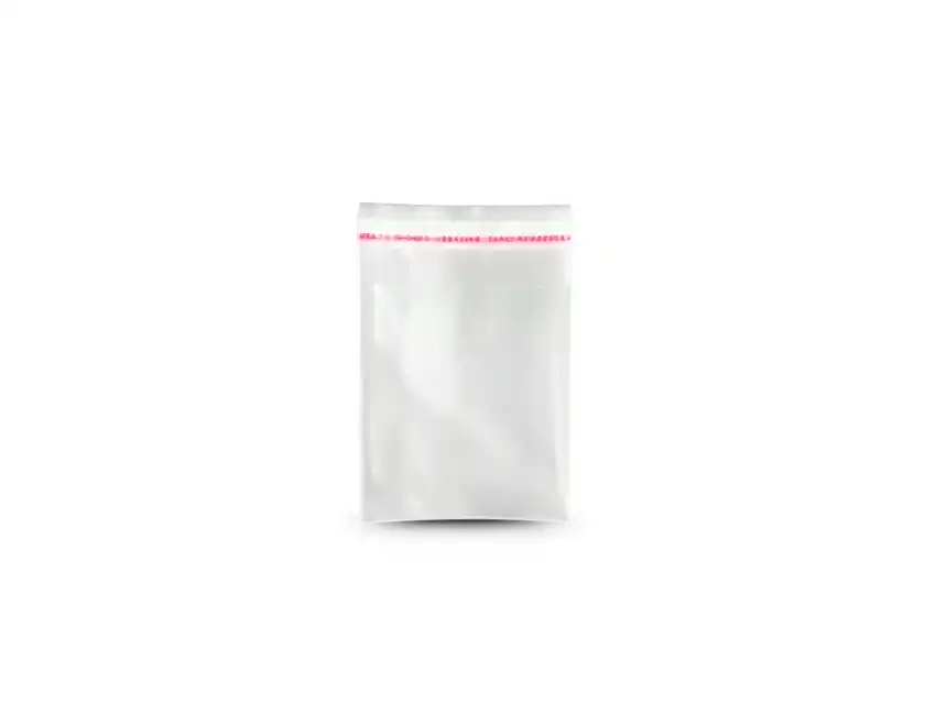 BOLSA TRANSPARENTE POLIPROPILENO CON CIERRE ADHESIVO 07CM X 10CM X 200UN 5810.1