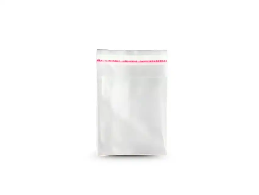 BOLSA TRANSPARENTE POLIPROPILENO CON CIERRE ADHESIVO 10CM X 16CM X 200UN  5810.2