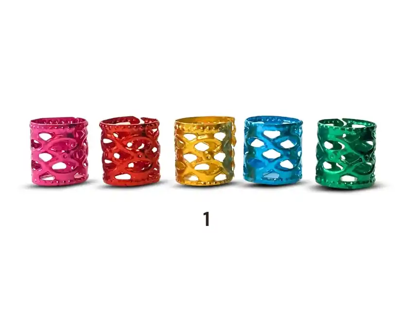 ANILLOS CUFFS SURTIDOS PARA TRENZAS  10MM X 12MM X 50UN