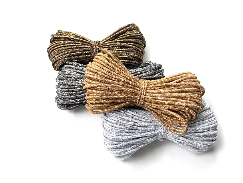 ELASTICO REDONDO CON LUREX 3MM X 25MTS  1867.25L