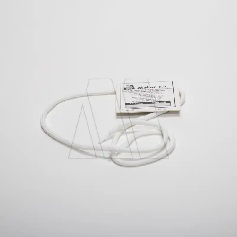 CORDON REDONDO POLIESTER BLANCO 90CM X 10 PARES 1170.90.B