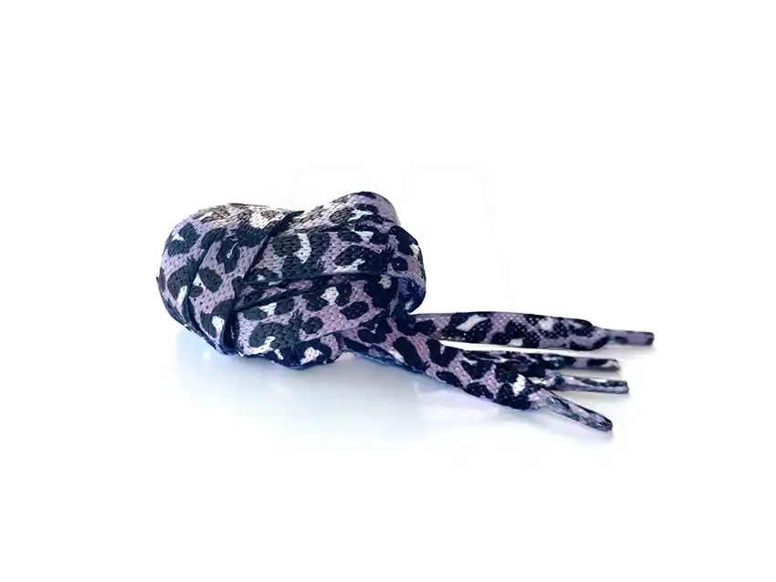 CORDON CHATO POLIESTER SUBLIMADO ANIMAL PRINT 120CM X 10 PARES  1255.120