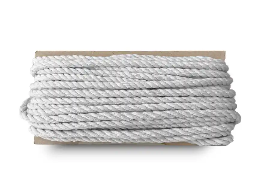 CUERDA DE ALGODON BLANCO MEDIANA 7MM X 20MTS  1185B.1