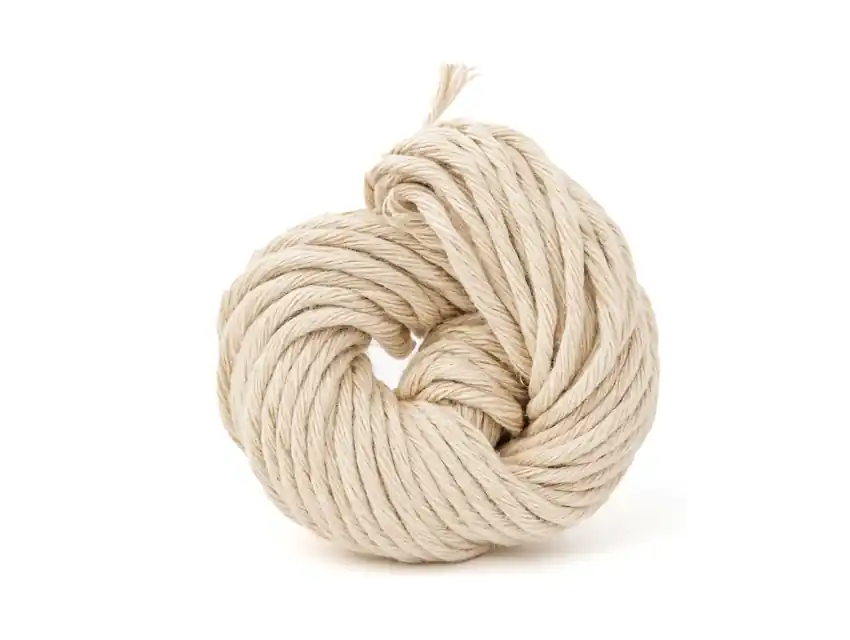  HILO DE ALGODON NATURAL 16 HEBRAS 4,5 MM MADEJA X 100 GRS