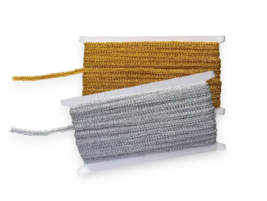 GALON ESPIGA ORO-PLATA 8MM X 20MTS 1988